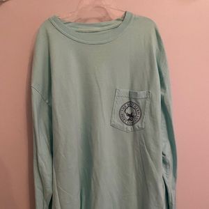 Southern Shirt Company blue green long sleeve
